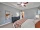 Spacious main bedroom featuring a trey ceiling, a fan, and a large dresser at 1443 Metropolitan Se Ave, Atlanta, GA 30316