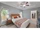 Serene main bedroom with tray ceilings, large window, and walk-in closet access at 1443 Metropolitan Se Ave, Atlanta, GA 30316