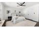 Neutral Primary bedroom with hardwood floors, a ceiling fan, and large windows allowing for natural light at 380 Atwood Nw Dr, Marietta, GA 30064