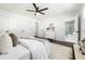 Bright bedroom with neutral decor, two closets, and a view of the ensuite bathroom at 380 Atwood Nw Dr, Marietta, GA 30064