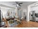 Bright living area featuring hardwood floors and lots of natural light at 242 12Th Ne St # 14, Atlanta, GA 30309