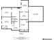 First floor plan showing layout of garage, bedrooms, bathroom, storage, and utility room at 915 Chipley Ct, Marietta, GA 30062