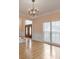 Lovely foyer view with a chandelier, natural lighting, and hardwood floors at 915 Chipley Ct, Marietta, GA 30062