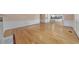 Open living room with fireplace and view to kitchen at 915 Chipley Ct, Marietta, GA 30062