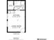 Detailed floor plan showcasing the layout of the kitchen, living room, bathroom, and storage area at 1927 Willa Way, Decatur, GA 30032