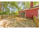 Sunny deck area with sliding glass doors and space for lounging outdoors at 350 Pleasant Oak Sw Ct, Marietta, GA 30008