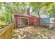 Wooden deck, great for outdoor dining, with a sliding door to access the interior at 350 Pleasant Oak Sw Ct, Marietta, GA 30008