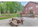 Backyard with a picnic table and a playground set at 4355 Old Hamilton Mill Rd, Buford, GA 30518