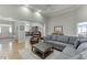 Open-concept living room with hardwood floors, neutral colors, and a seamless flow to other areas at 4355 Old Hamilton Mill Rd, Buford, GA 30518