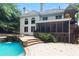 Backyard with a pool, and a deck at 4567 Brigade Ne Ct, Roswell, GA 30075
