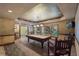 Spacious game room features a classic billiard table, recessed lighting, and vintage accents at 4567 Brigade Ne Ct, Roswell, GA 30075