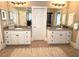 Elegant bathroom with dual vanities, granite countertops, and ample storage at 962 Manor Parc Dr, Decatur, GA 30033