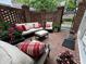 Inviting outdoor patio with comfortable seating, brick accents, and manicured landscaping at 962 Manor Parc Dr, Decatur, GA 30033