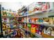 Walk-in pantry features adjustable wire shelving and plenty of storage for groceries and household goods at 6110 Read Rd, Suwanee, GA 30024