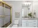 Bathroom boasting a glass shower, and granite countertop at 361 17Th Nw St # 1603, Atlanta, GA 30363