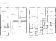 Floor plan showcasing the layout of the home, including the bedrooms and kitchen at 6660 Country Lake Rd, Cumming, GA 30041