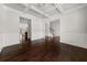 Spacious living room featuring hardwood floors and an open layout at 6660 Country Lake Rd, Cumming, GA 30041