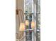 Elegant chandelier with a view of large bright windows at 375 Chattahoochee St, Roswell, GA 30075