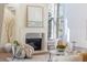 Elegant living room with a fireplace, creating a warm and inviting atmosphere at 375 Chattahoochee St, Roswell, GA 30075