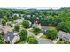 Aerial view of the property surrounded by lush greenery and well-maintained homes in a desirable neighborhood at 1037 Panoramic Pte, Buford, GA 30518