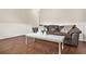 Cozy living room showcasing hardwood floors and stylish wainscoting at 1037 Panoramic Pte, Buford, GA 30518