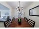 Dining room with view into the living room at 3060 Wilson Rd, Decatur, GA 30033