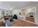 Inviting living room connected to the kitchen at 3060 Wilson Rd, Decatur, GA 30033