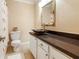 Bathroom featuring a modern vessel sink on a sleek vanity, paired with a comfort-height toilet at 3147 Buford Ne Hwy # 2, Atlanta, GA 30329
