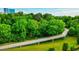 Scenic aerial view of the community walkway featuring a view of the neighborhood greenery at 3147 Buford Ne Hwy # 2, Atlanta, GA 30329