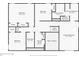Upstairs floor plan of the house with four bedrooms, two bathrooms, laundry, and stairs at 3235 Northcliff Dr, Suwanee, GA 30024
