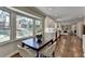 Inviting breakfast nook with backyard view, open to the kitchen and living areas at 5567 Stapleton Dr, Dunwoody, GA 30338