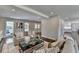 Comfortable living room features hardwood floors, neutral paint, and stylish decor at 5567 Stapleton Dr, Dunwoody, GA 30338