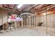 Unfinished basement featuring open ceiling and framed walls ready for customization and personalization at 2041 Democracy Dr, Buford, GA 30519