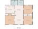 Detailed floor plan with dimensions for each room including the bedrooms, kitchen, and living areas at 232 S Candler St, Villa Rica, GA 30180