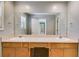 Bathroom with double sinks and a large vanity at 261 Township Dr, Hiram, GA 30141