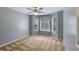 Bedroom with neutral carpet and bay window at 261 Township Dr, Hiram, GA 30141