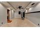 Spacious bonus room with neutral walls, recessed lighting, and tile flooring at 340 Kincardine Way, Alpharetta, GA 30022