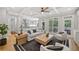 Open living area with hardwood floors and seamless flow to the kitchen at 111 Jeffrey Pl, Smyrna, GA 30082