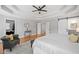 Spacious main bedroom features tray ceilings, and many windows at 111 Jeffrey Pl, Smyrna, GA 30082