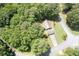 Aerial view of home on well-manicured lot at 2101 Breconridge Sw Dr, Marietta, GA 30064