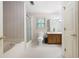 Full bathroom with a soaking tub, shower and a single sink vanity at 2101 Breconridge Sw Dr, Marietta, GA 30064
