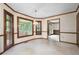 The dining room has natural light from the windows and access to the screened porch at 2101 Breconridge Sw Dr, Marietta, GA 30064