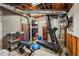 Spacious basement area offering concrete walls and open ceiling perfect for storage or a home gym at 1225 Elk Ridge Cv, Alpharetta, GA 30005