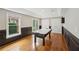 Game room with an air hockey table, wood floors, and access to outdoor area at 1225 Elk Ridge Cv, Alpharetta, GA 30005