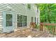 Backyard featuring a wood deck with access to the home and backyard at 190 Crestworth Ct, Powder Springs, GA 30127