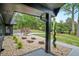 Landscaped front yard featuring decorative rocks and mature trees at 2648 Varner Ne Dr, Atlanta, GA 30345