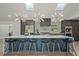 Modern kitchen features a large island with seating, stainless steel appliances, stylish lighting, and skylights at 2648 Varner Ne Dr, Atlanta, GA 30345