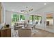 Cozy living room with large windows overlooking the backyard, features modern furnishings and plenty of natural light at 2648 Varner Ne Dr, Atlanta, GA 30345
