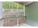 View of the wooded area from the patio of this townhouse at 4106 Santa Fe Pkwy, Atlanta, GA 30350