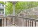 View of the wooded area from the patio of this townhouse at 4106 Santa Fe Pkwy, Atlanta, GA 30350